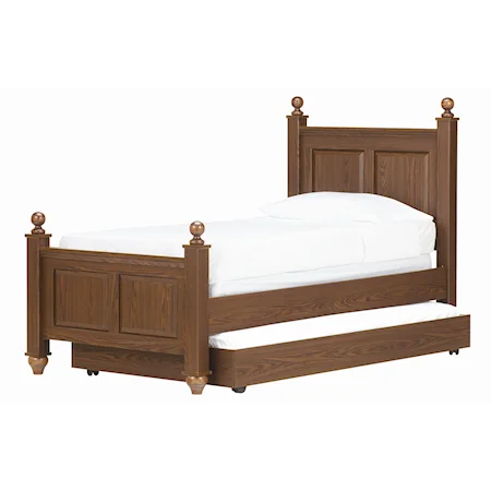 Twin Post Bed with Trundle Bed